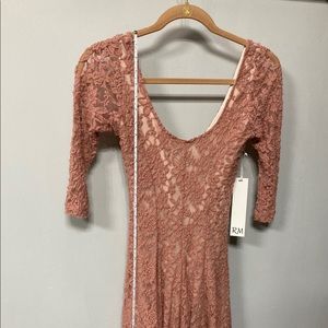 NWT Dusty pink lace party dress